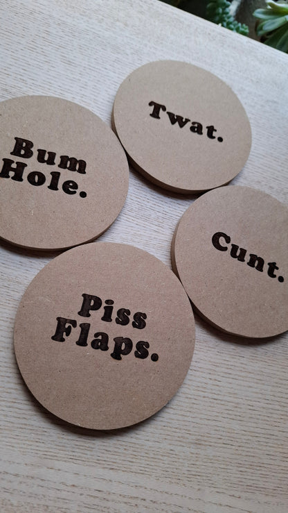Cursey Coasters (Circle)