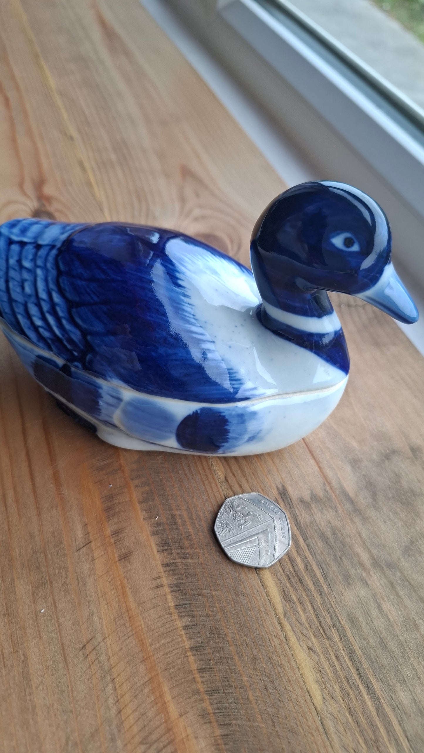 'Cunt' Upcycled Blue Duck Trinket Pot