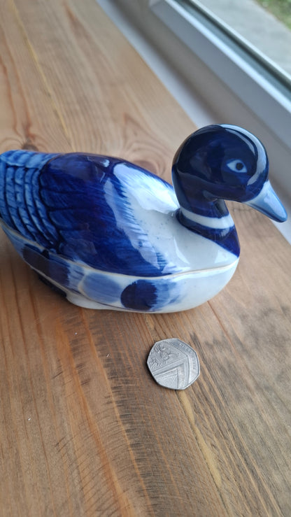'Cunt' Upcycled Blue Duck Trinket Pot
