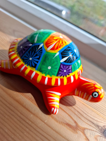 'Minge' Large Colourful Tortoise Upcycled Trinket Pot