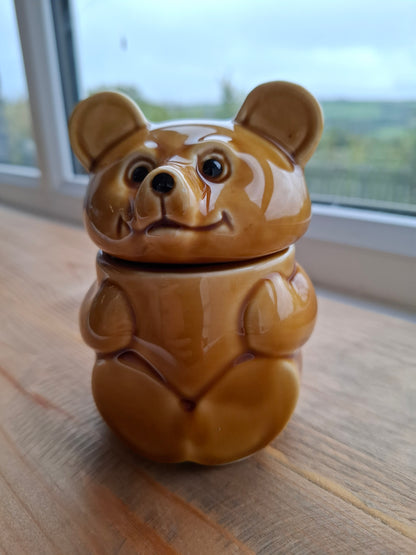 'Cunt' Upcycled Golden Brown Bear Trinket Pot