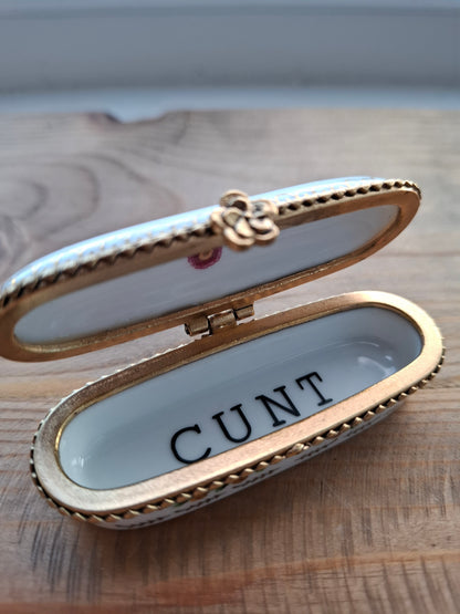 'CUNT' Upcycled Pretty Long Pill Pot
