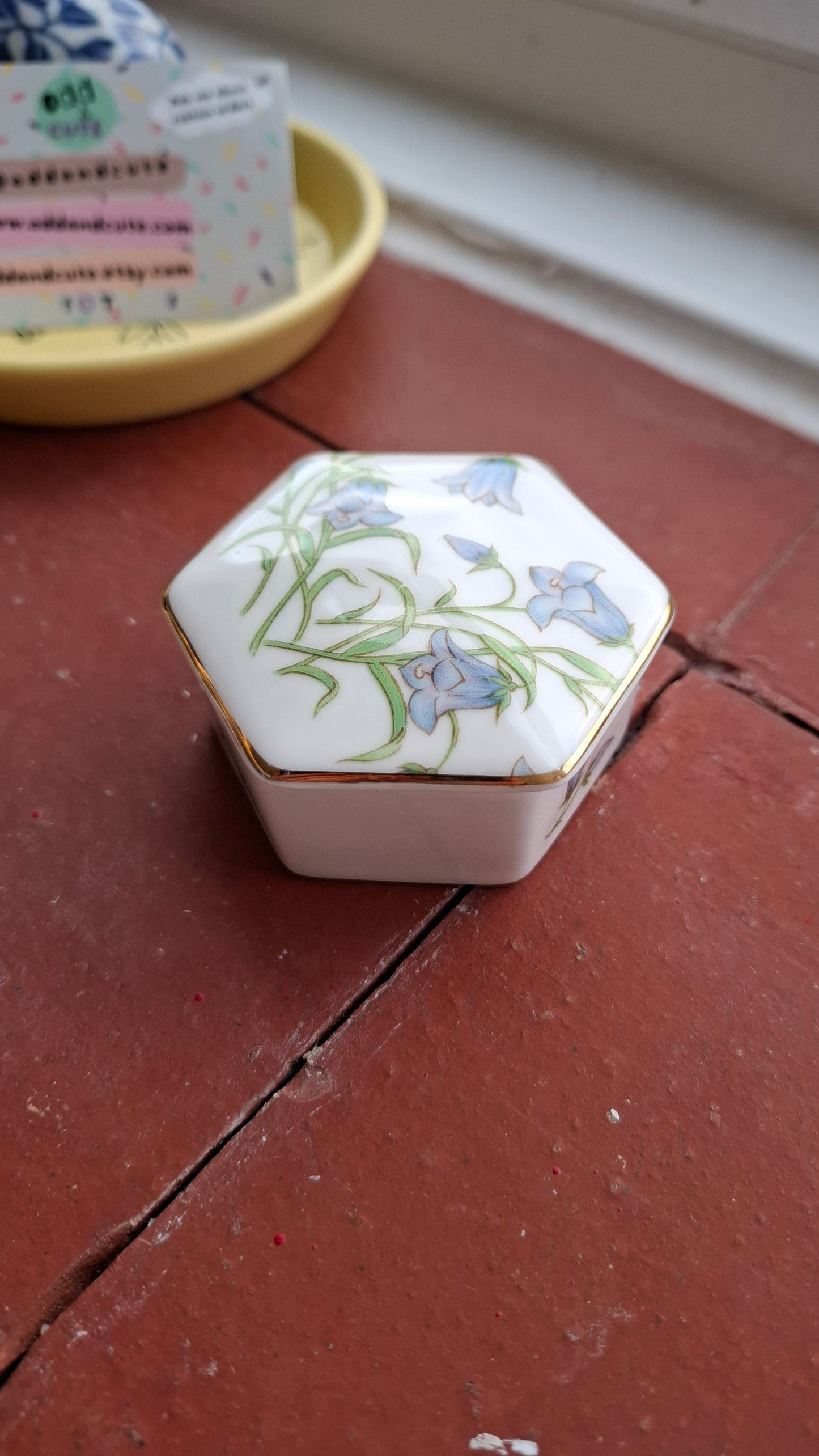 'Ball Bag' Upcycled Bluebell Trinket Pot
