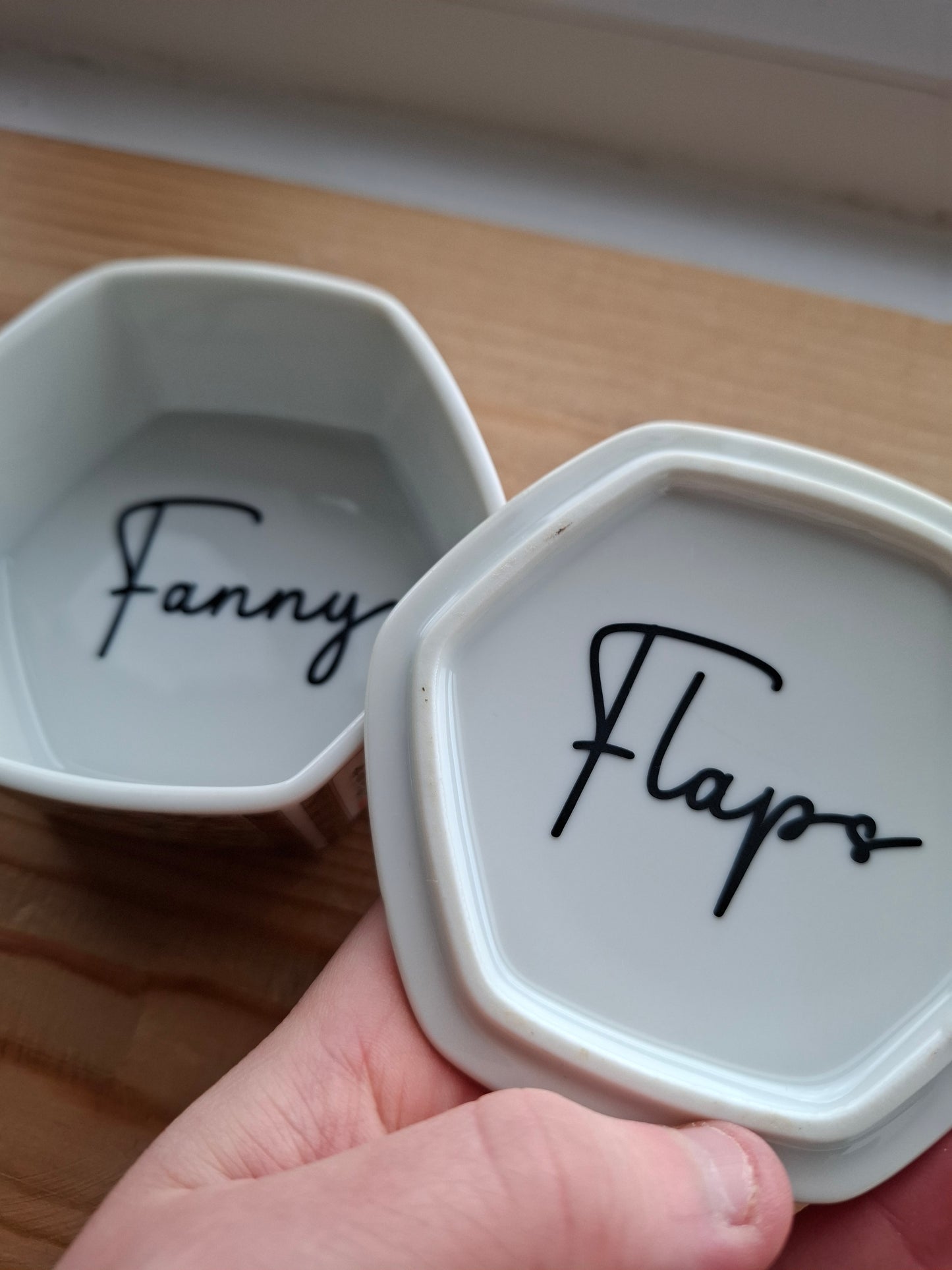'Fanny Flaps' Upcycled Birdy Floral Trinket Pot