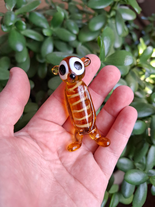 Glass Standing Goofy Meerkat (CGB Giftware)