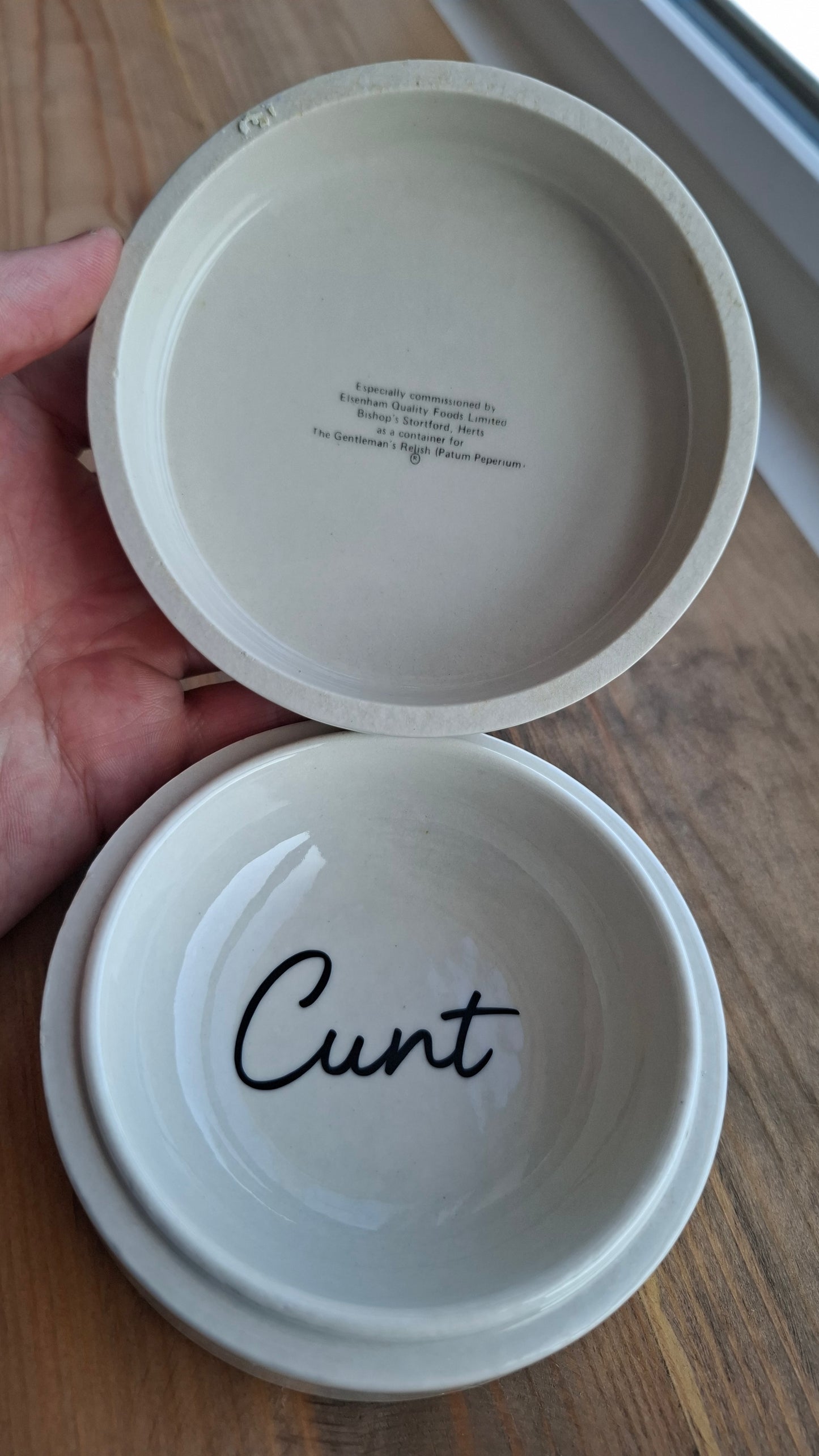'Cunt' Upcycled Fish Ceramic Pot
