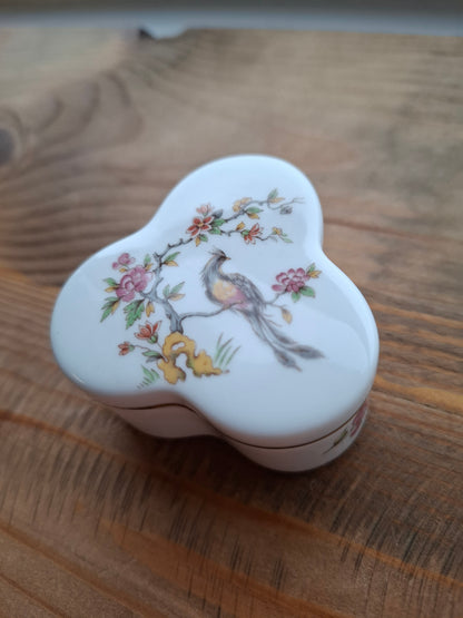 'Cunt' Upcycled Unusual Shaped Floral Birdy Trinket Pot