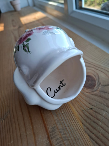 'Cunt' Upcycled Ceramic Whale Thing