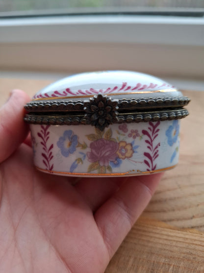 'Slag' Upcycled Oval Shaped Clasped Trinket Pot
