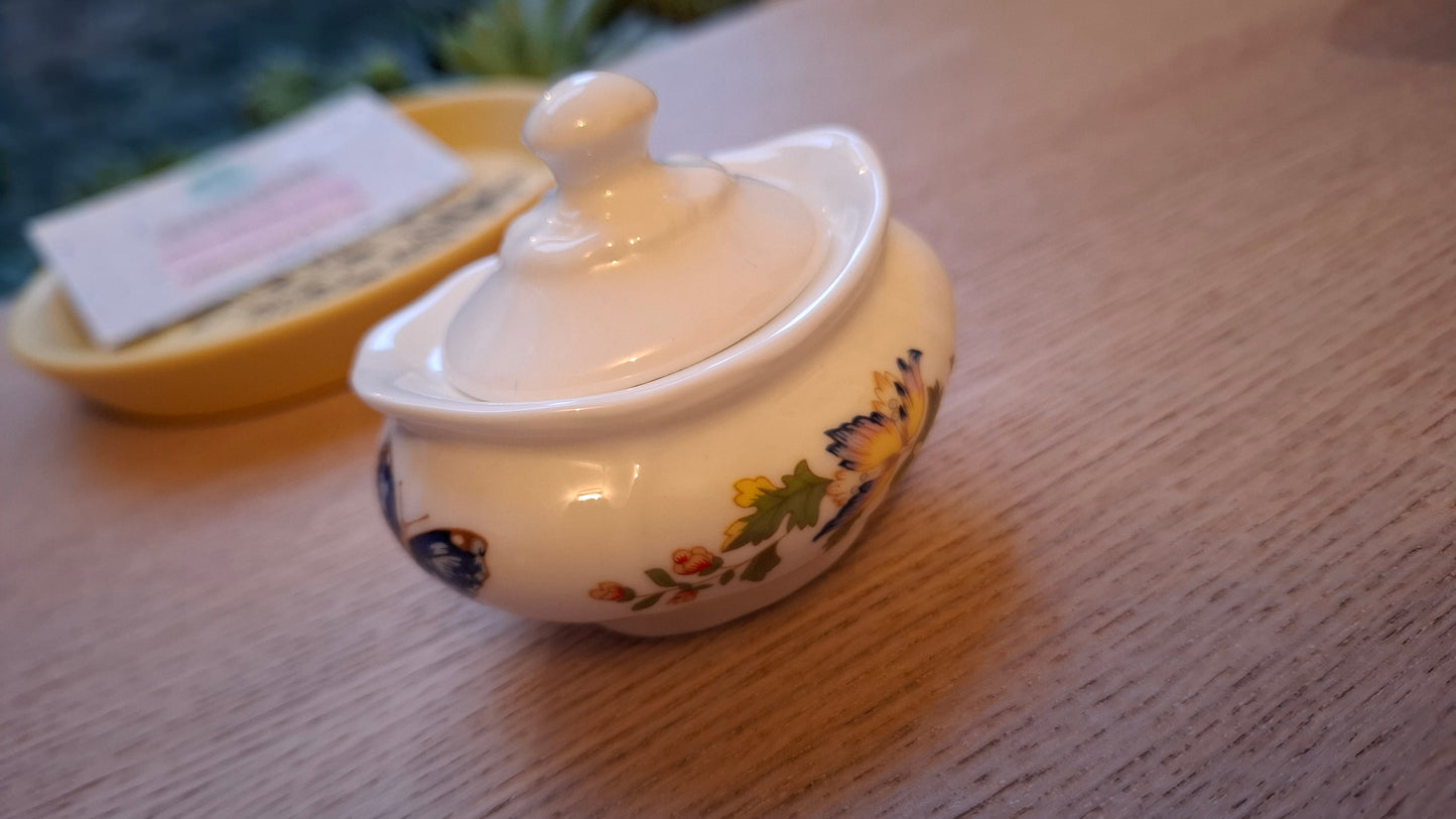 'Twat' Upcycled Aynsley Cute Pot With Lid