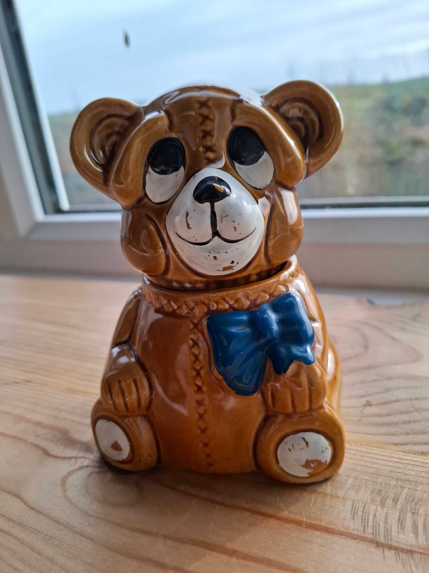 'Cunt' Upcycled Dopey Brown Bear Trinket Pot