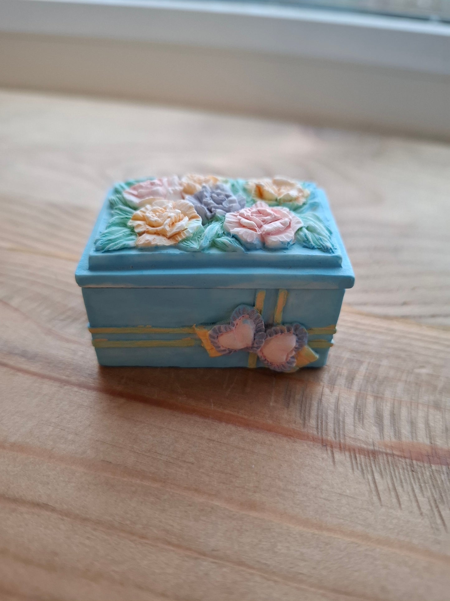 'Twat' Upcycled Small Rectangular Blue Trinket Pot