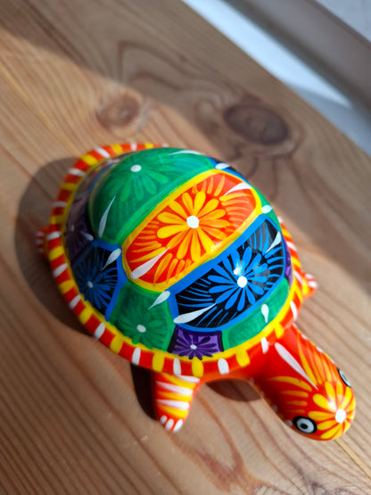 'Minge' Large Colourful Tortoise Upcycled Trinket Pot