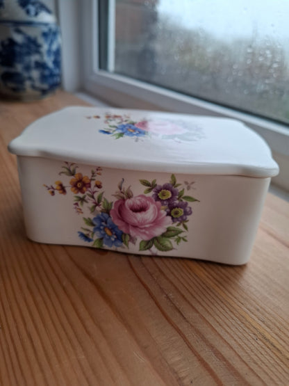 'Eat A Bag Of Dicks' Large Upcycled Floral Ceramic Pot