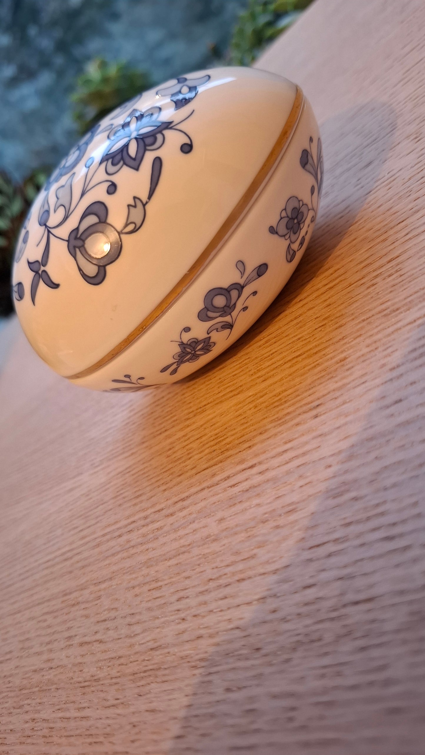 'Twat' Upcycled Large Egg Shaped Trinket Pot