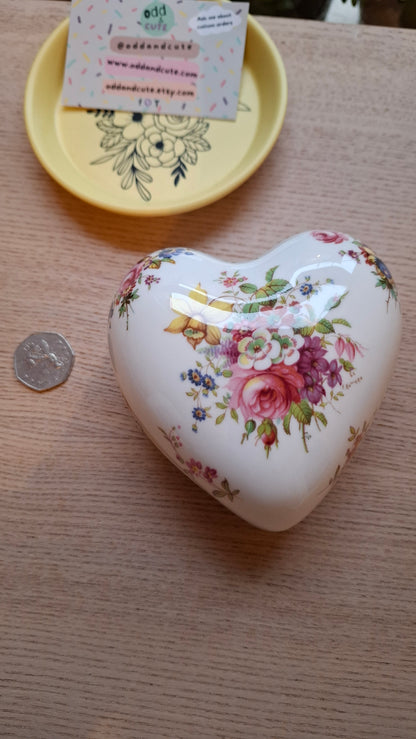 'Cunt' Upcycled Large Heart Shaped Trinket Pot
