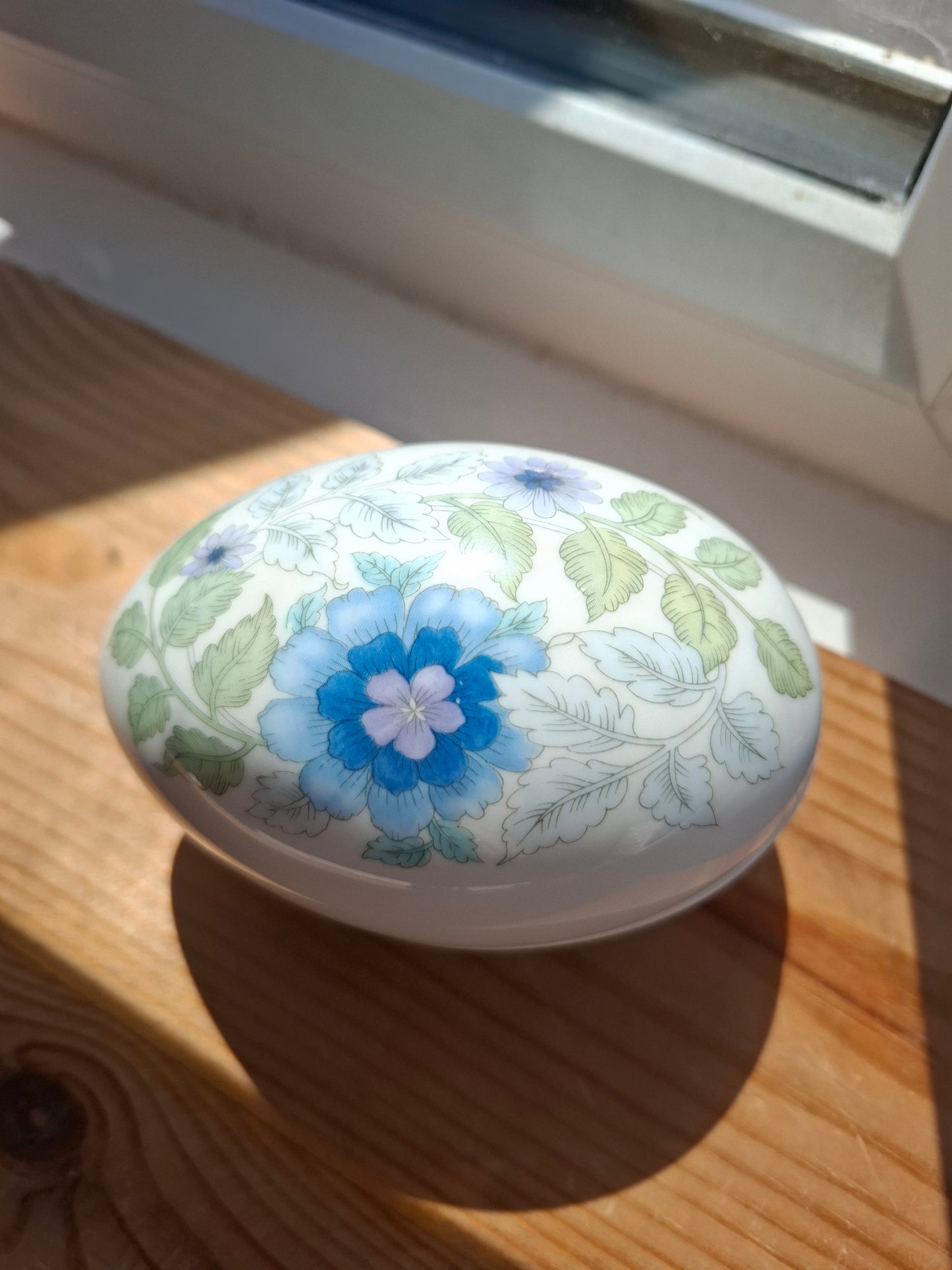 'Cunt' Upcycled Large Egg Shaped Trinket Pot (DISCOUNTED - DUE TO LID)