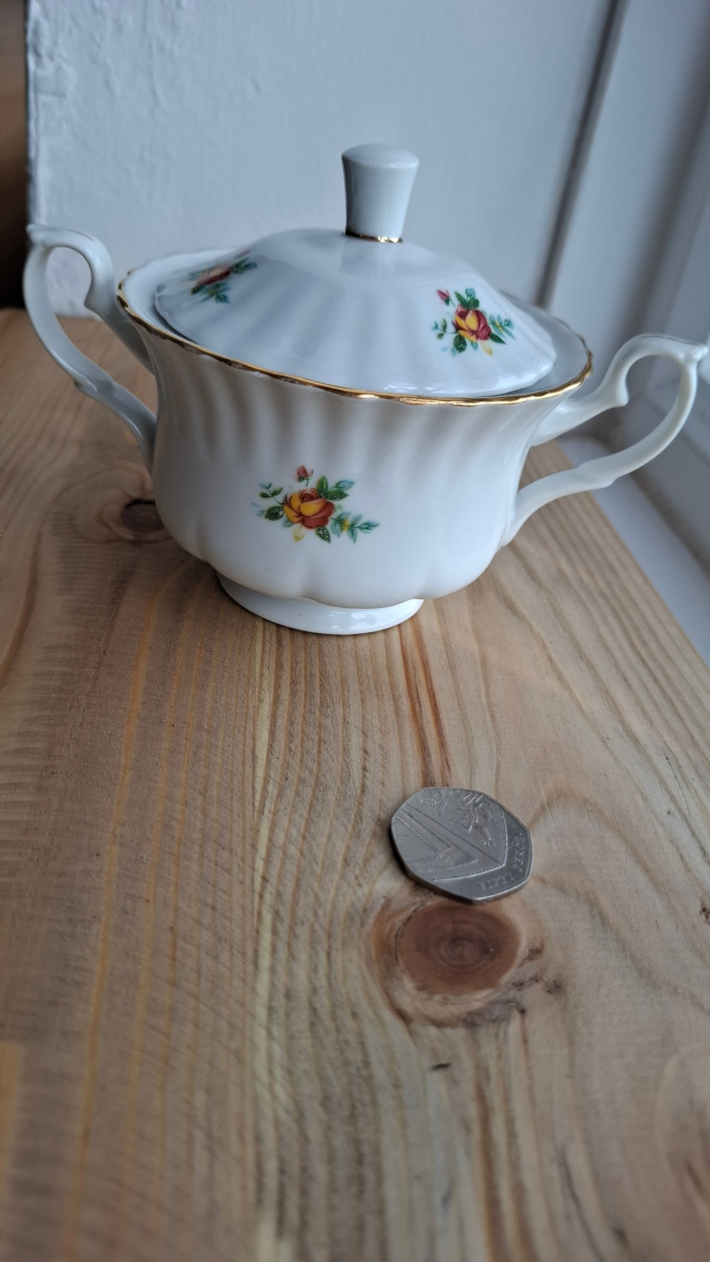 'Twat' Upcycled Ceramic Pot With Handles (SLIGHT CRACK)