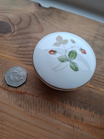 'Bell End' Upcycled Round Wild Strawberry Trinket Pot