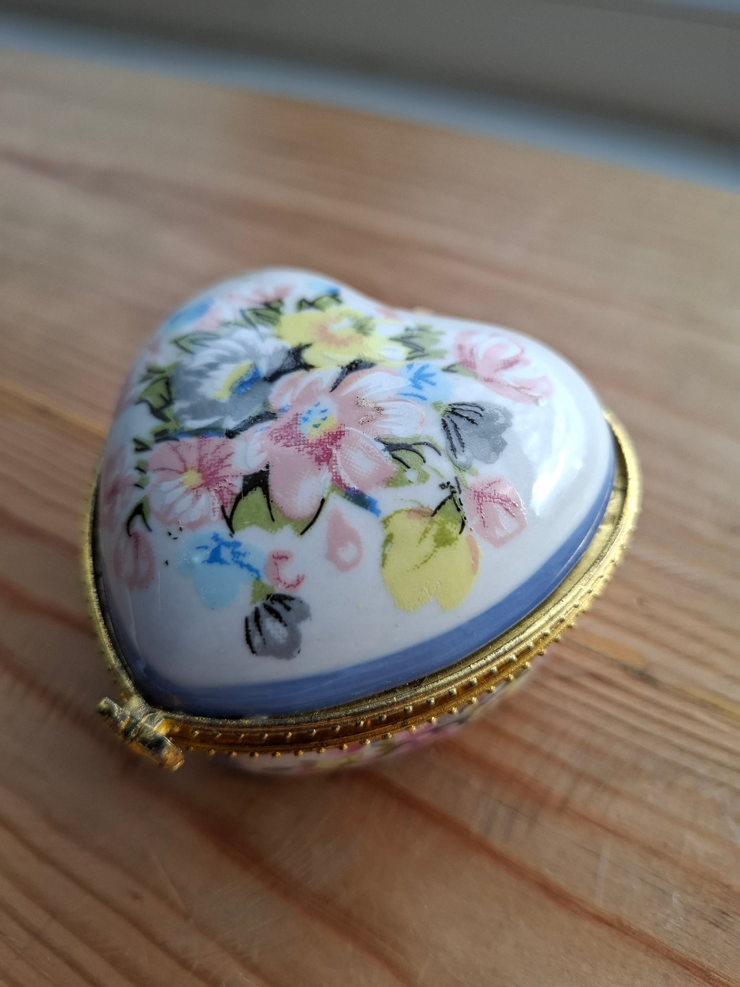 'Cunt' Upcycled Large Heart Shaped Trinket Pot With Clasp