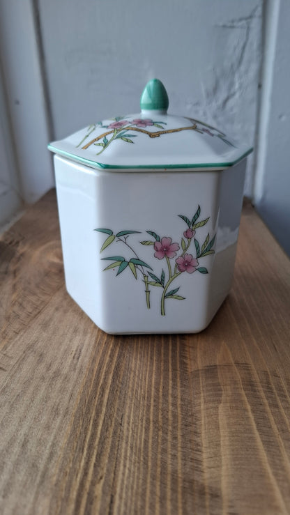 'Cunt' Upcycled Bird Hexagonal Shaped Ceramic Pot