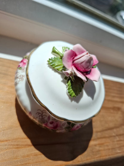 'Cunt' Upcycled Rose Trinket Pot (DISCOUNTED)