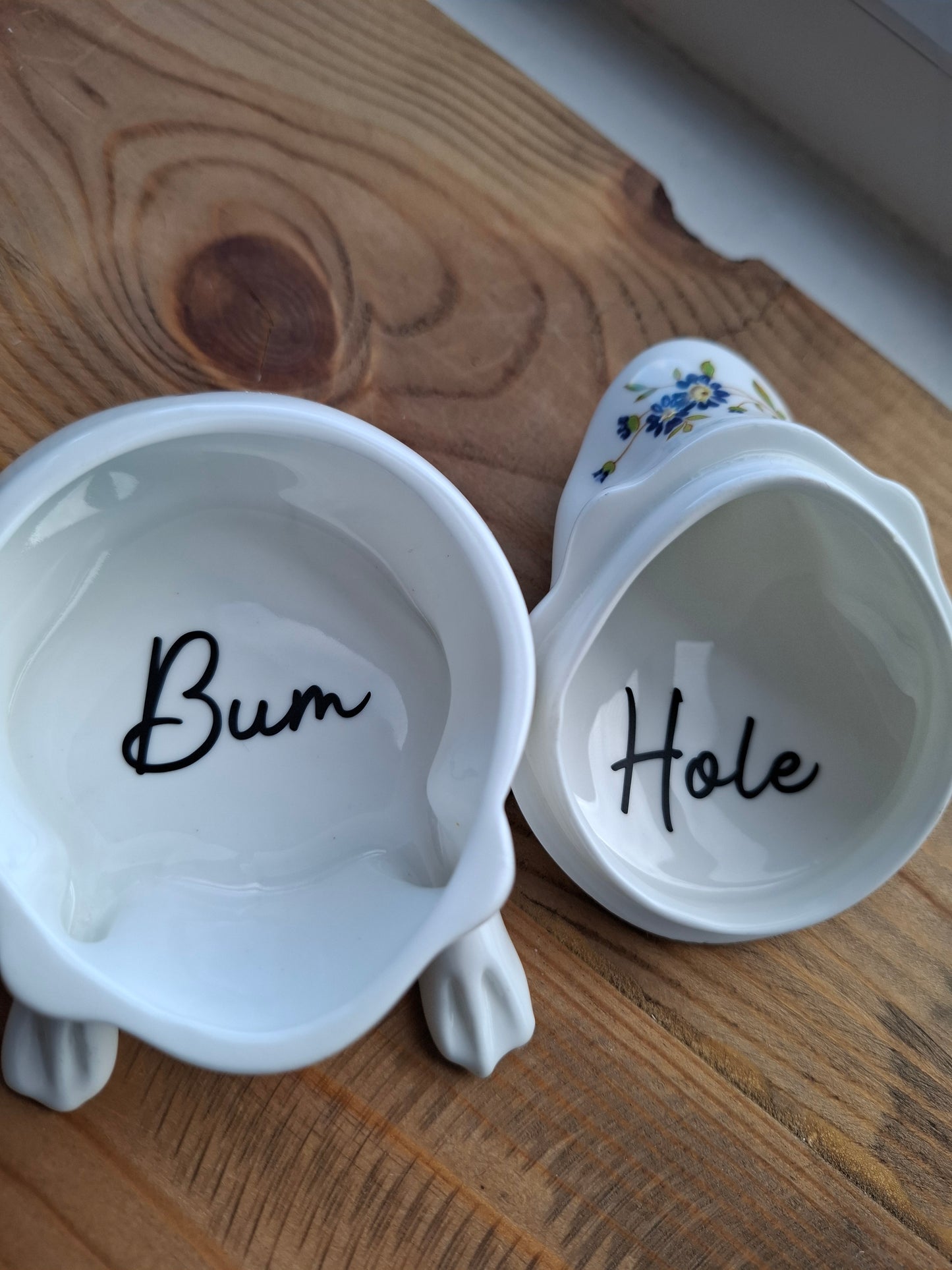 'Bum Hole' Upcycled Personalised Whimsical Frog Trinket Pot