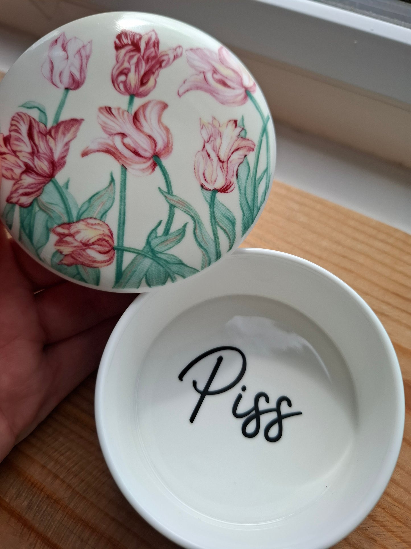'Piss Flaps' Upcycled Tulip Trinket Pot