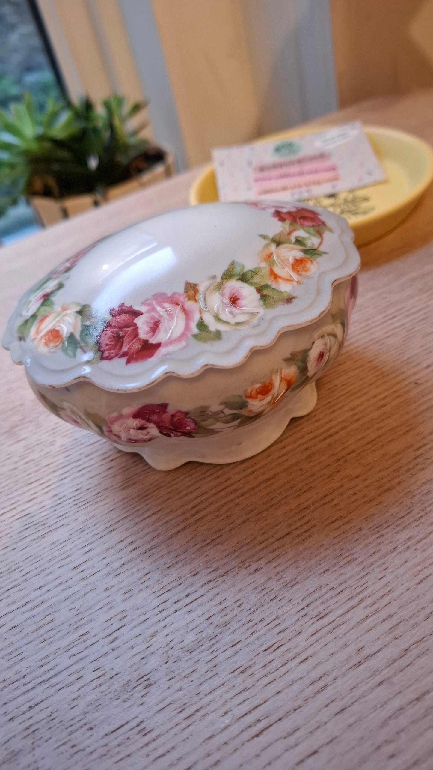 'Gob Shite' Upcycled Floral Trinket Pot