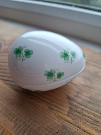 'Cunt' Upcycled Lucky Four Leaf Clover Egg Trinket Pot