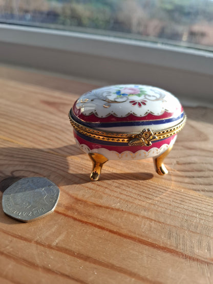 'Twat' Upcycled Oval Shaped Trinket Pot With Little Legs