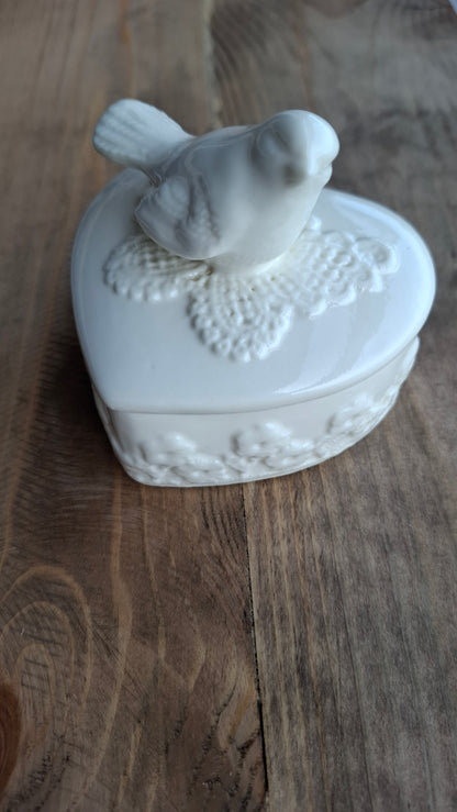 'Cunt' Upcycled White Bird Trinket Pot