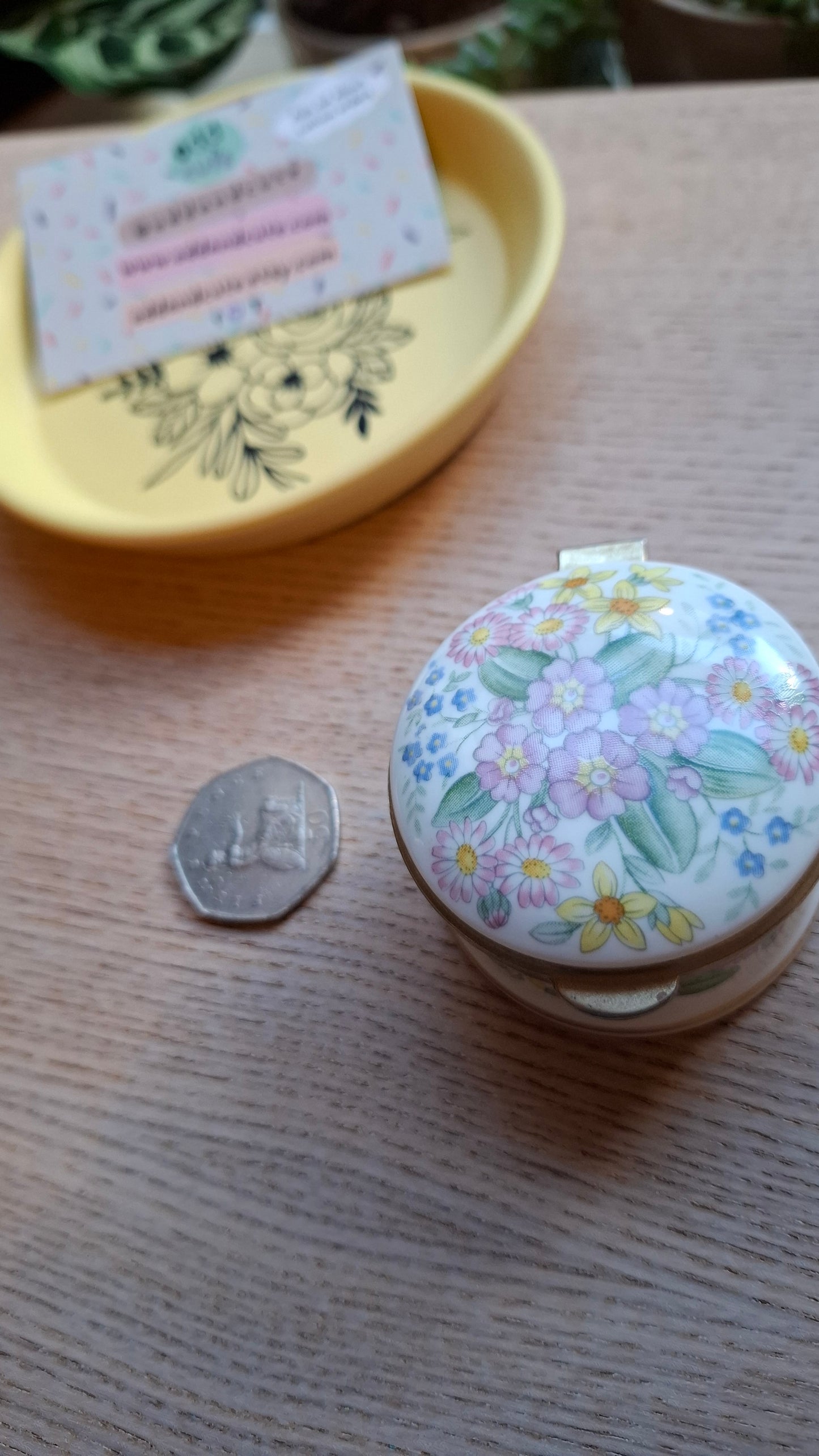 'Sugar Tits' Upcycled Floral Trinket Pot