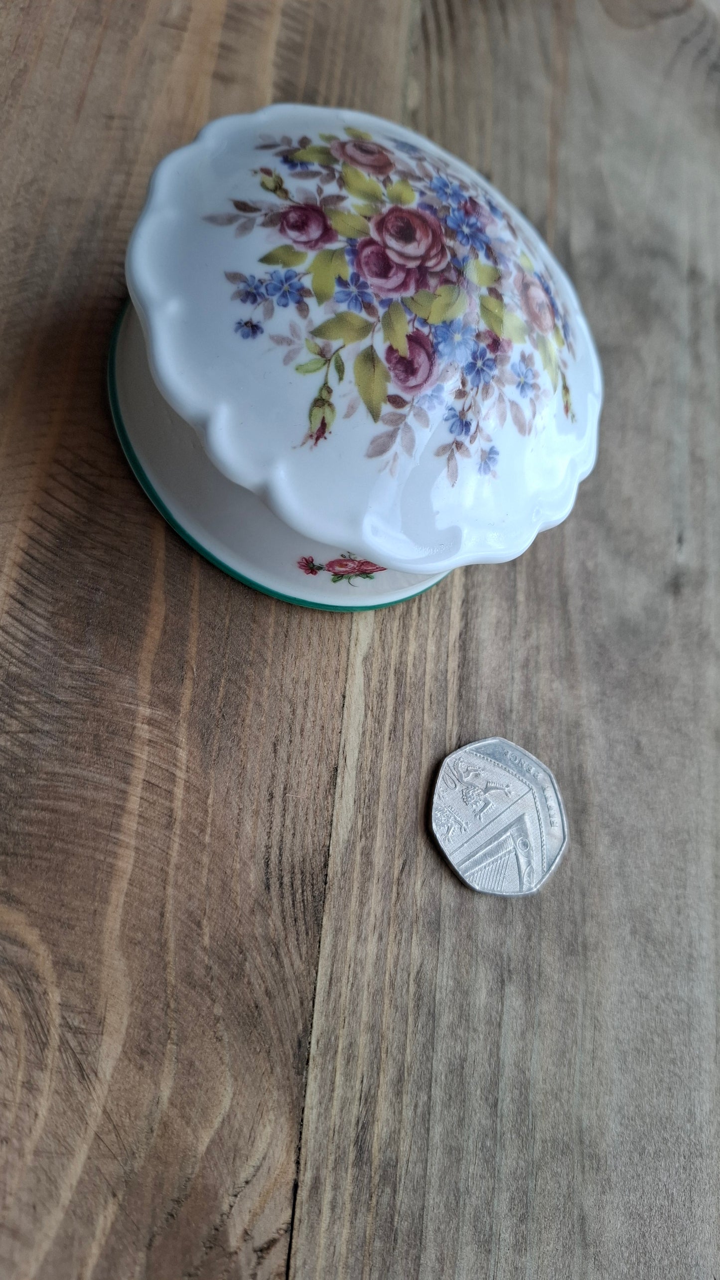 'Bitch' Upcycled Floral Trinket Pot