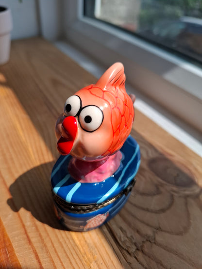 'Cunt' Upcycled Goofy Fish Trinket Pot With Clasp