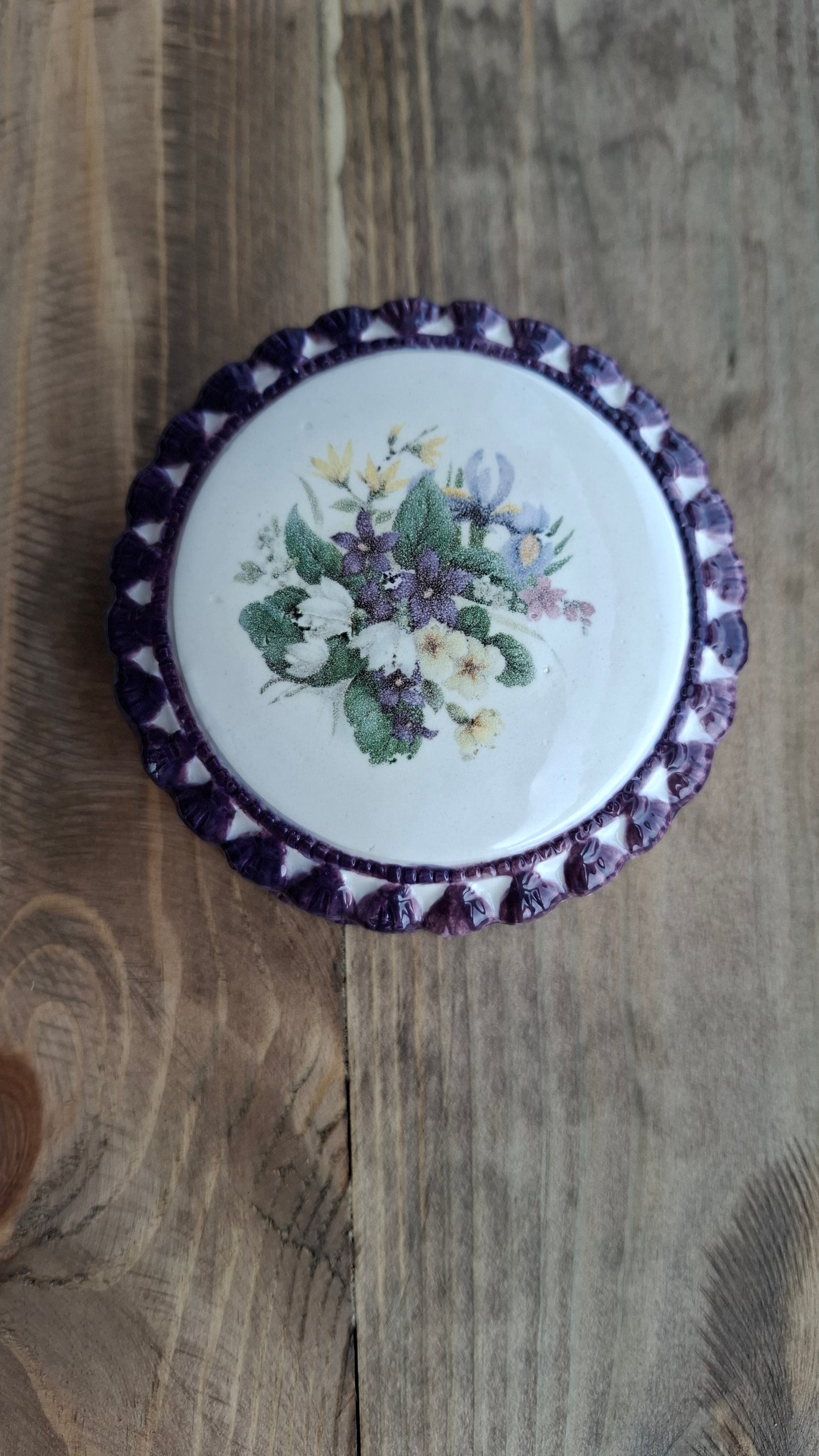 'Arse Hole' Upcycled Frilly Trinket Pot