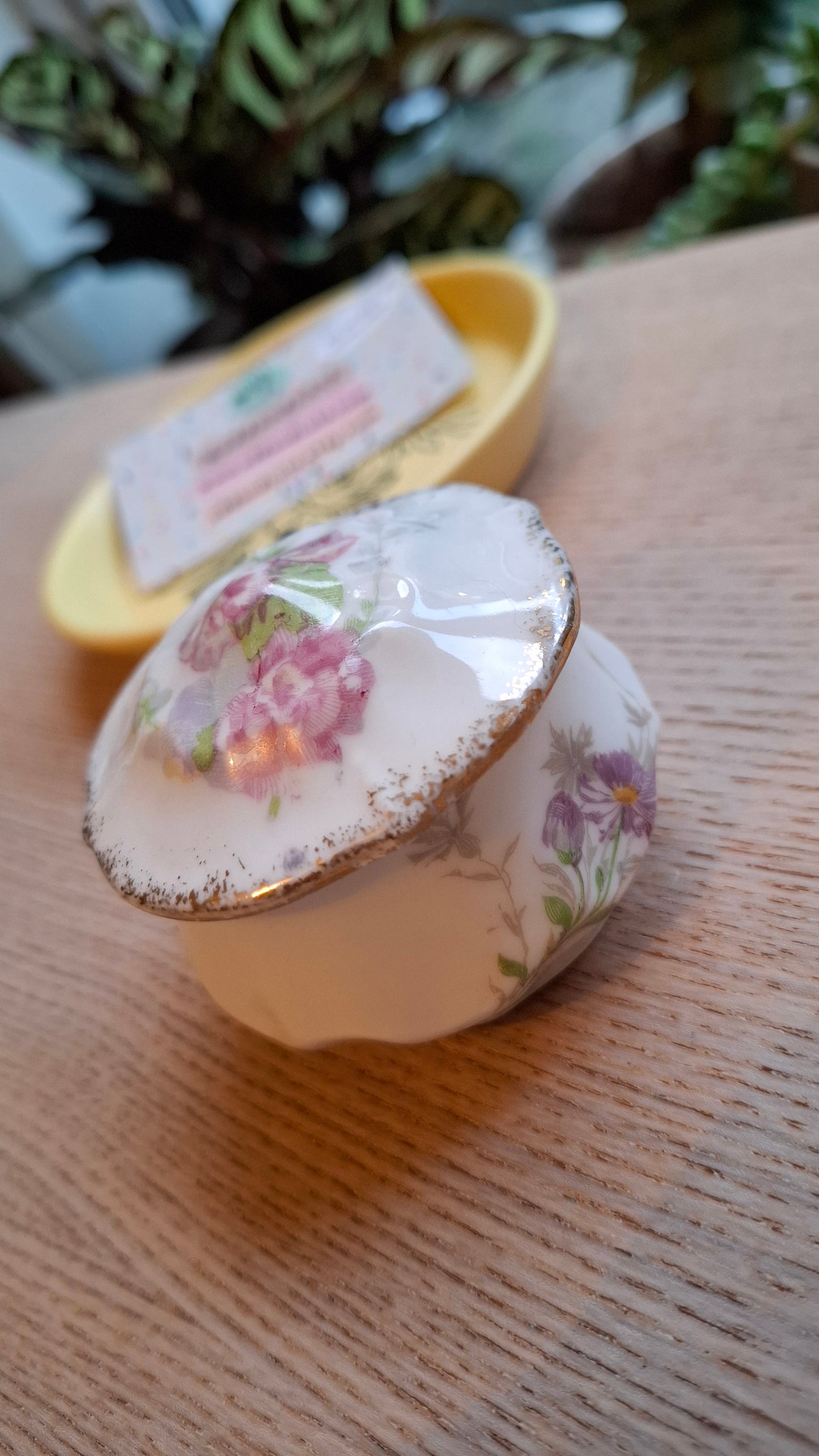 'Cunt' Upcycled Small Floral Trinket Pot