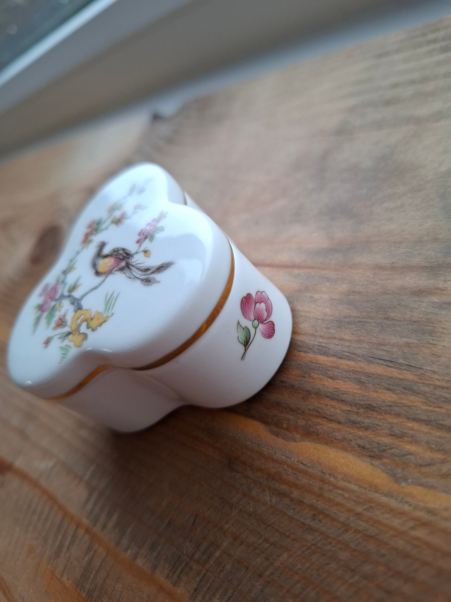 'Cunt' Upcycled Unusual Shaped Floral Birdy Trinket Pot