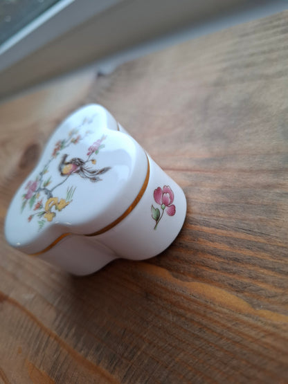 'Cunt' Upcycled Unusual Shaped Floral Birdy Trinket Pot