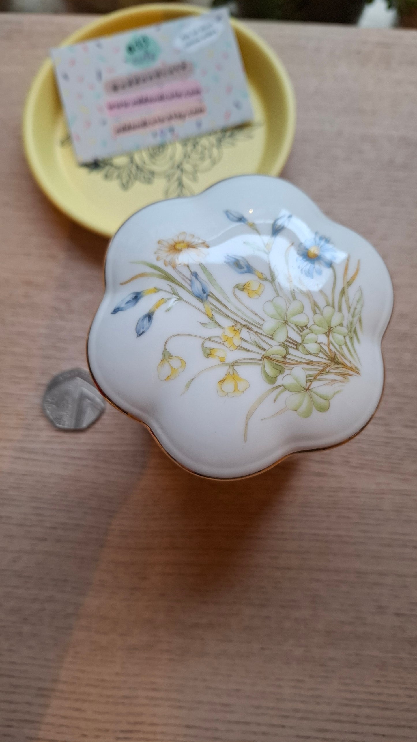 'Twat' Upcycled Pretty Deep Trinket Pot