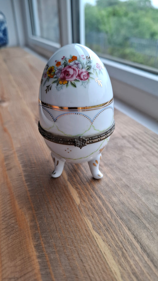'Cunt' Upcycled Fancy Egg Trinket Pot With Legs