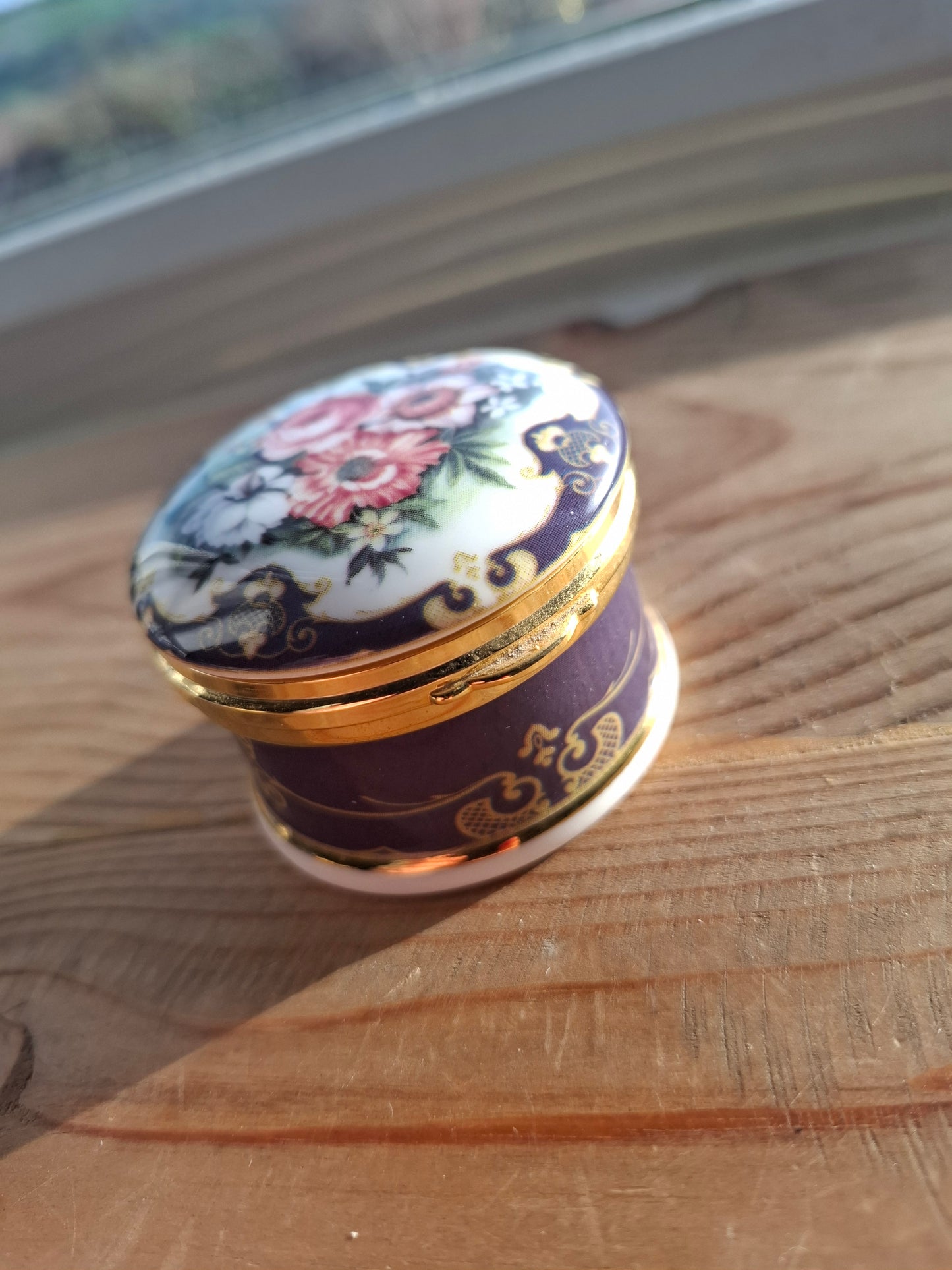 'Cunt' Upcycled Fancy Floral Trinket Pot With Clasp