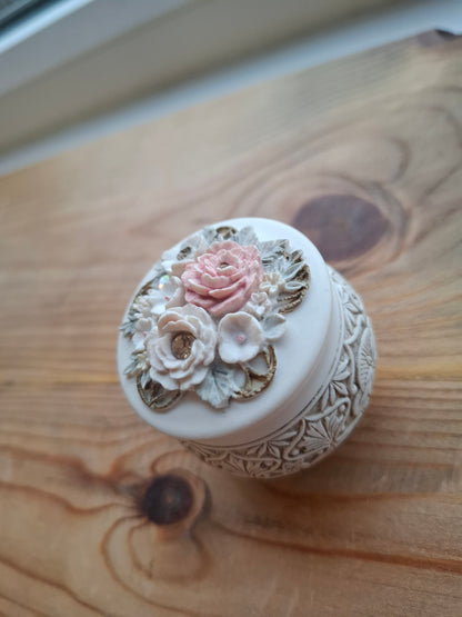 'Cunt' Upcycled Delicate Cream Trinket Pot