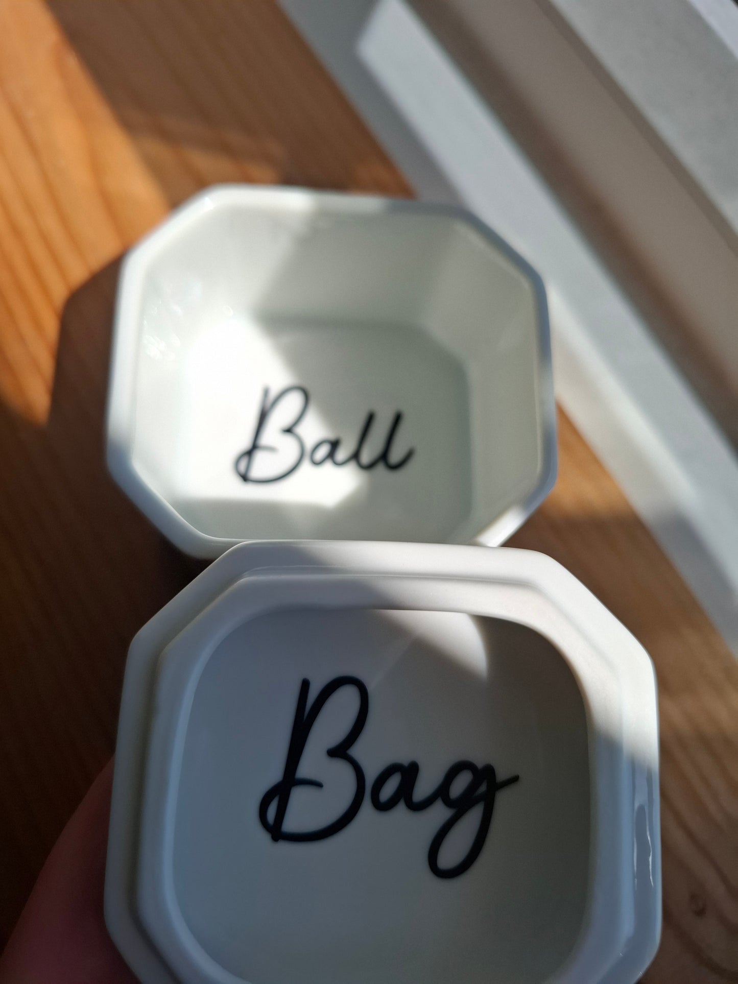 'Ball Bag' Upcycled Floral Trinket Pot