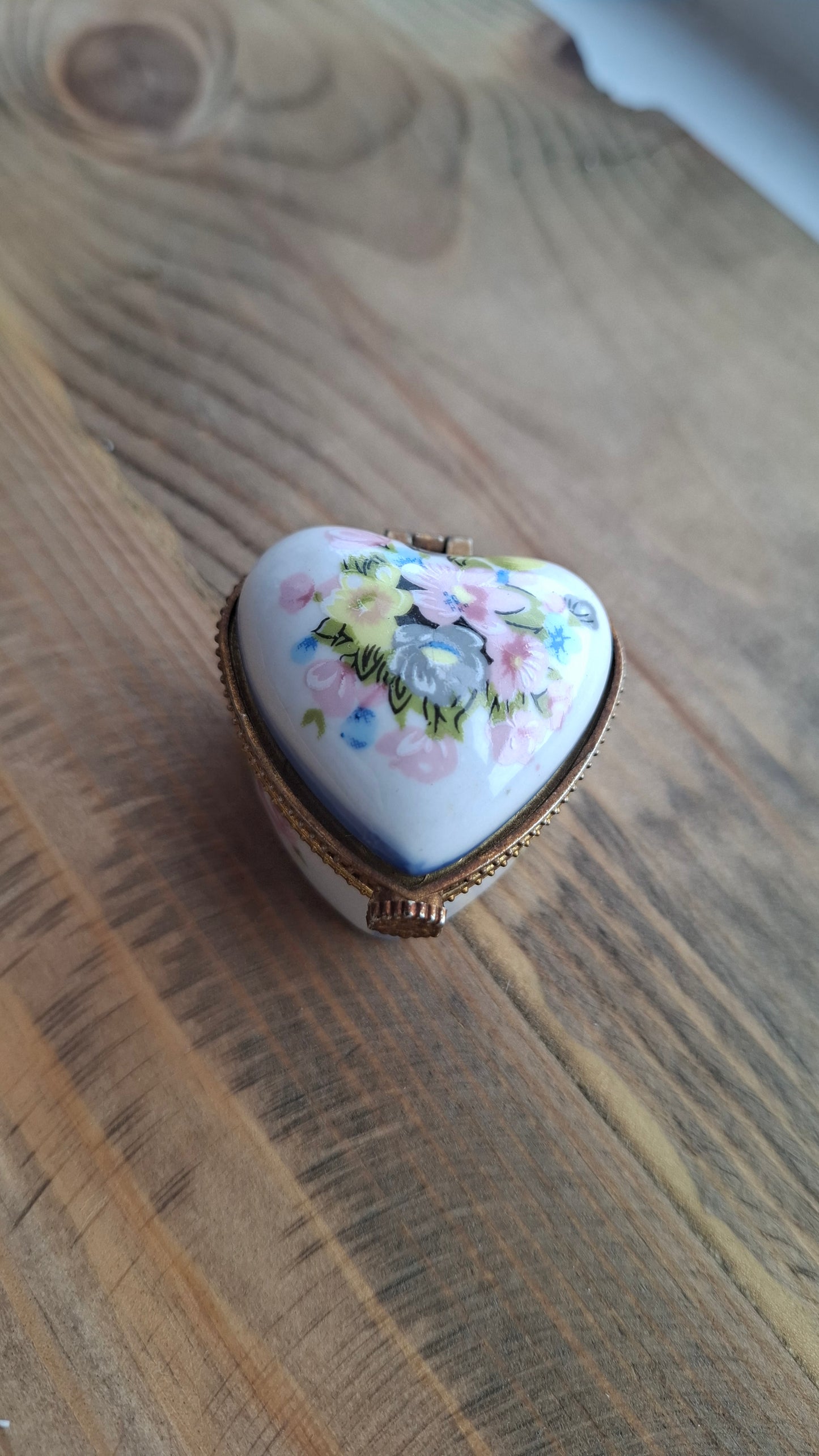'Cunt' Upcycled Floral Heart Shaped Trinket Pot