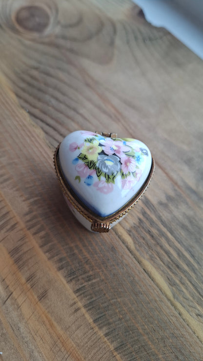 'Cunt' Upcycled Floral Heart Shaped Trinket Pot