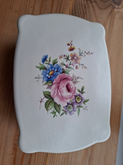 'Eat A Bag Of Dicks' Large Upcycled Floral Ceramic Pot