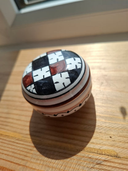 'Twat' Upcycled Checkered Trinket Pot