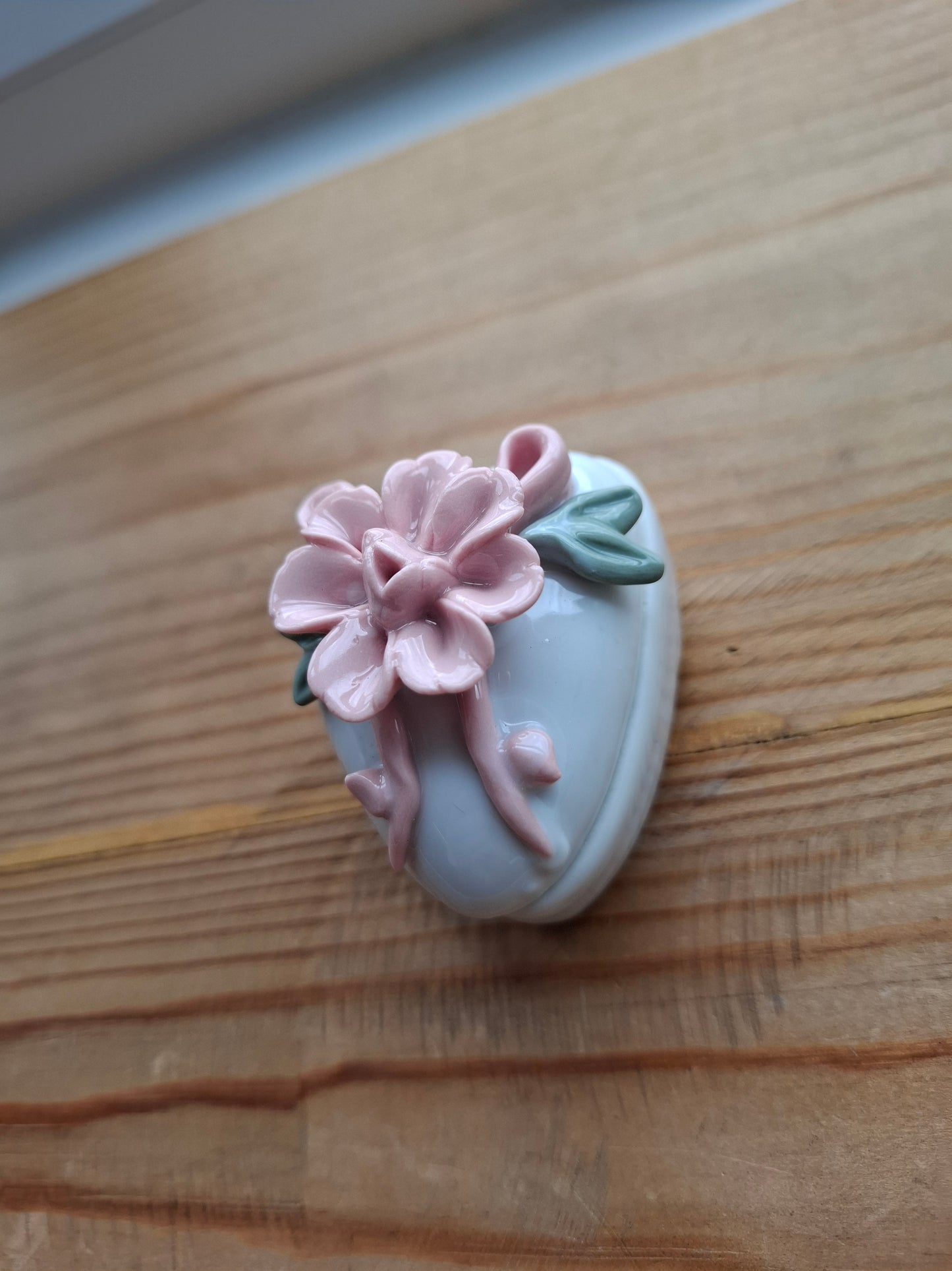 'Cunt' Upcycled Small Heart Pink 3D Flower Trinket Pot