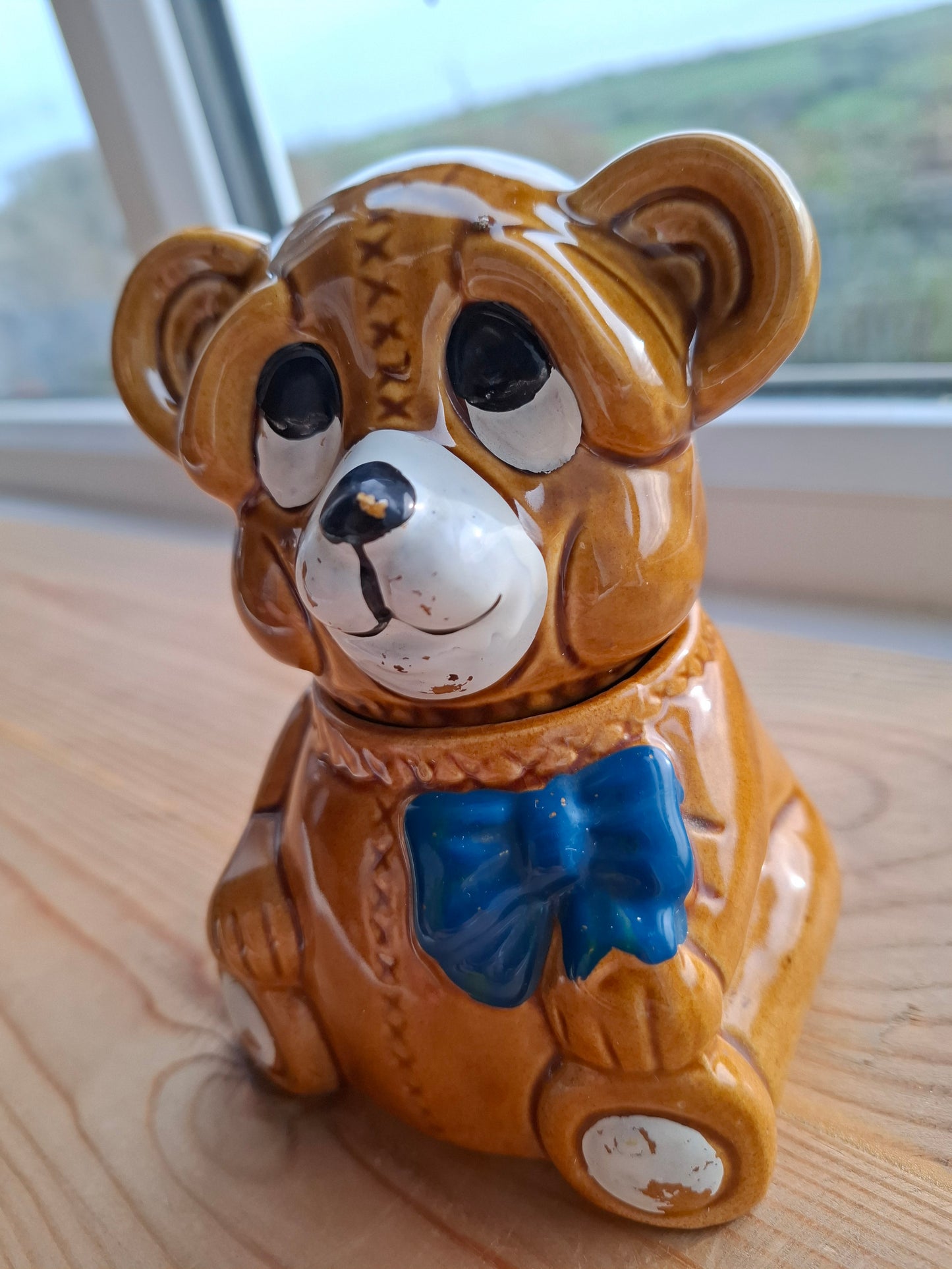 'Cunt' Upcycled Dopey Brown Bear Trinket Pot